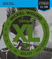 D'ADDARIO EXL117 NICKEL WOUND MEDIUM TOP/EXTRA-HEAVY BOTTOM 11-56