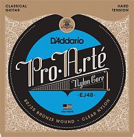 D'ADDARIO EJ48 80/20 Bronze Pro-Arte Nylon, Hard Tension